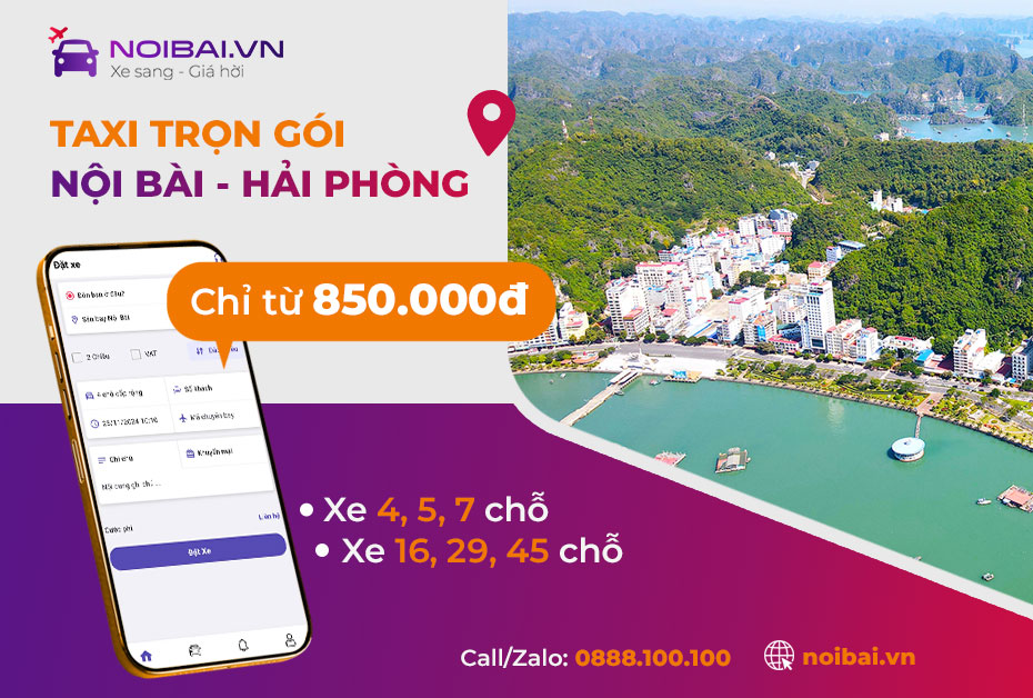 Các xe từ sân bay Nội Bài về Hải Phòng - Taxi Nội Bài Hải Phòng giá tốt