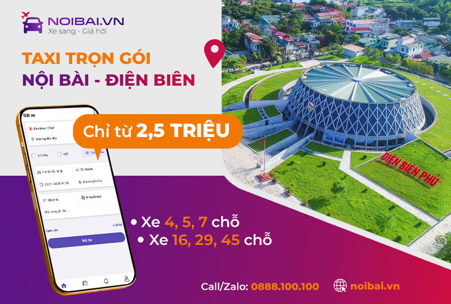 Taxi là phương tiện tiện lợi nhất để từ Nội Bài về các vùng của Điện Biên